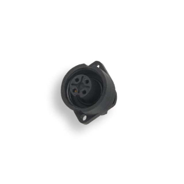 IP67 WA22 series WA22J4TL2 WA22K4TL2 waterproof 3+PE 4 pin plug angled black shell cable connector