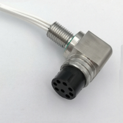 IP69K 2 pin pluggable stainless steel male female elbow electrical wire underwater connectors
