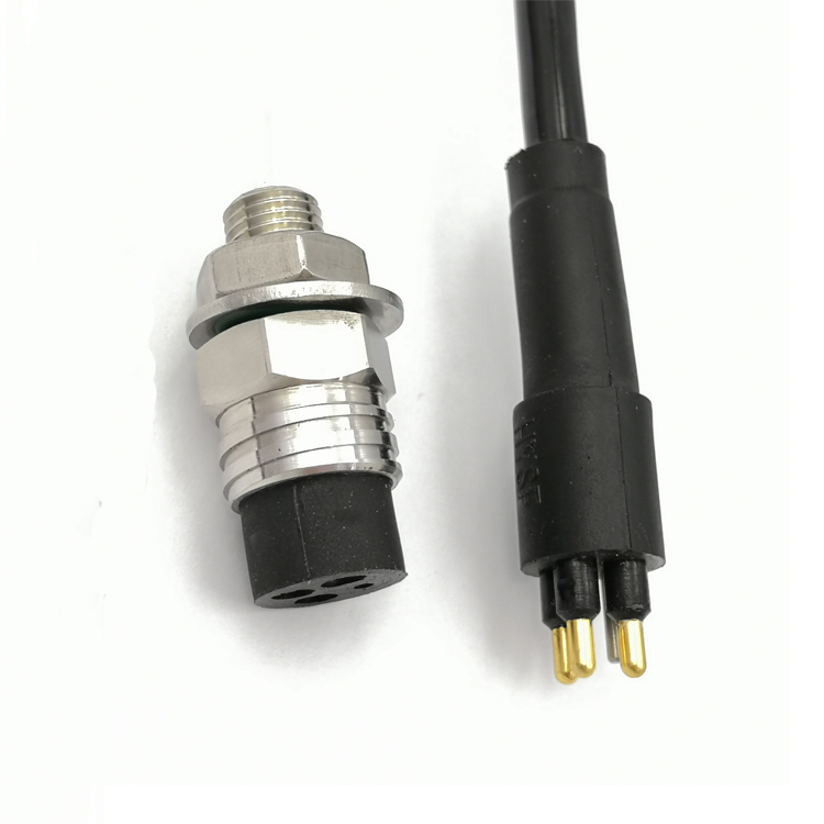 Micro 4 pin male & female cables electrical underwater connectors for robots