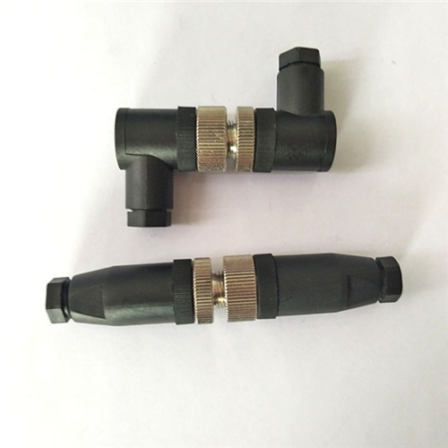 M12 connector types male female straight angle plastics