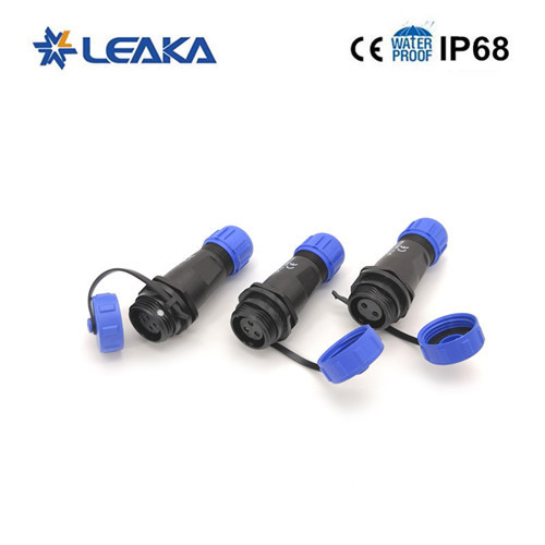 Customized WEIPU IP68 plug SP29 series plastic threaded cable connector