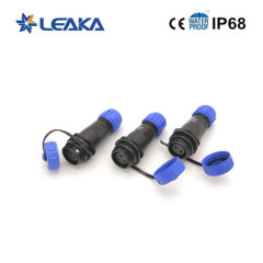 Customized WEIPU IP68 plug SP29 series plastic threaded cable connector