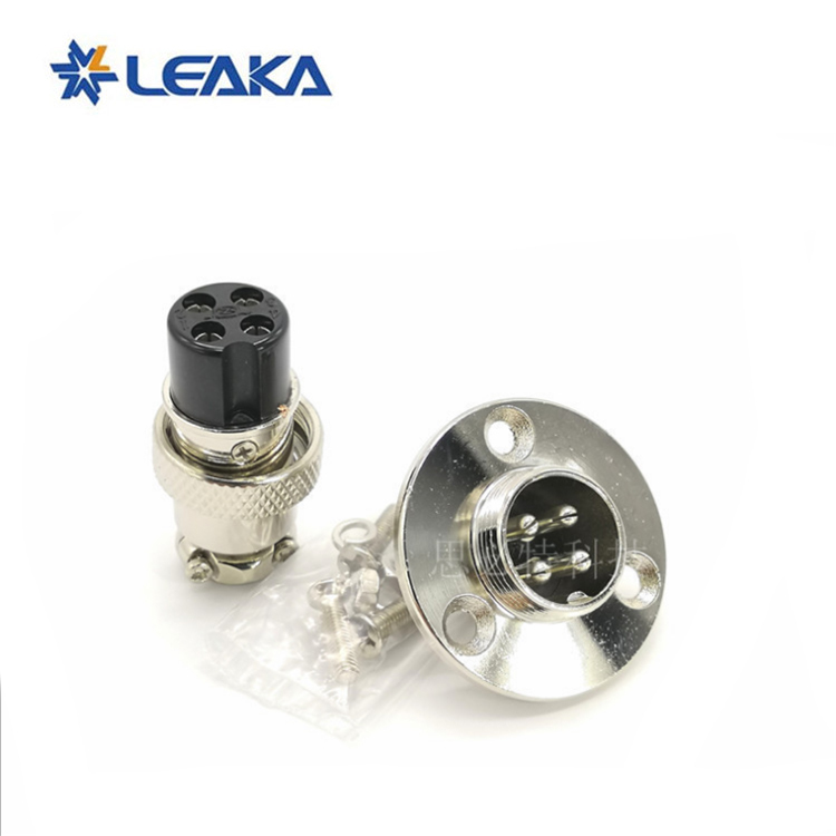 Aviation metal panel mount plug GX16 M16 Series hole 16mm circular plug socket cable Connector