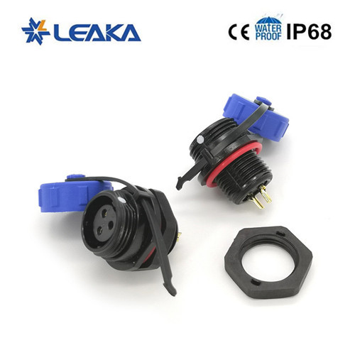 Customized WEIPU IP68 plug SP29 series plastic threaded cable connector