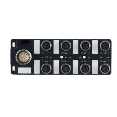 M12 8 ports Junction boxes female distribution boxes with M23 input male connector