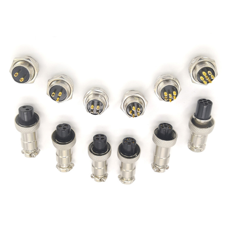 GX16 male female plug socket Panel Mount aviation circular cable connector