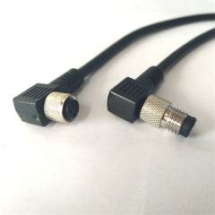 M8 circular 4 pin Straight Angle Male Female Cable Connectors