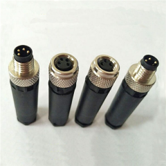 M8 circular 4 pin Straight Angle Male Female Cable Connectors