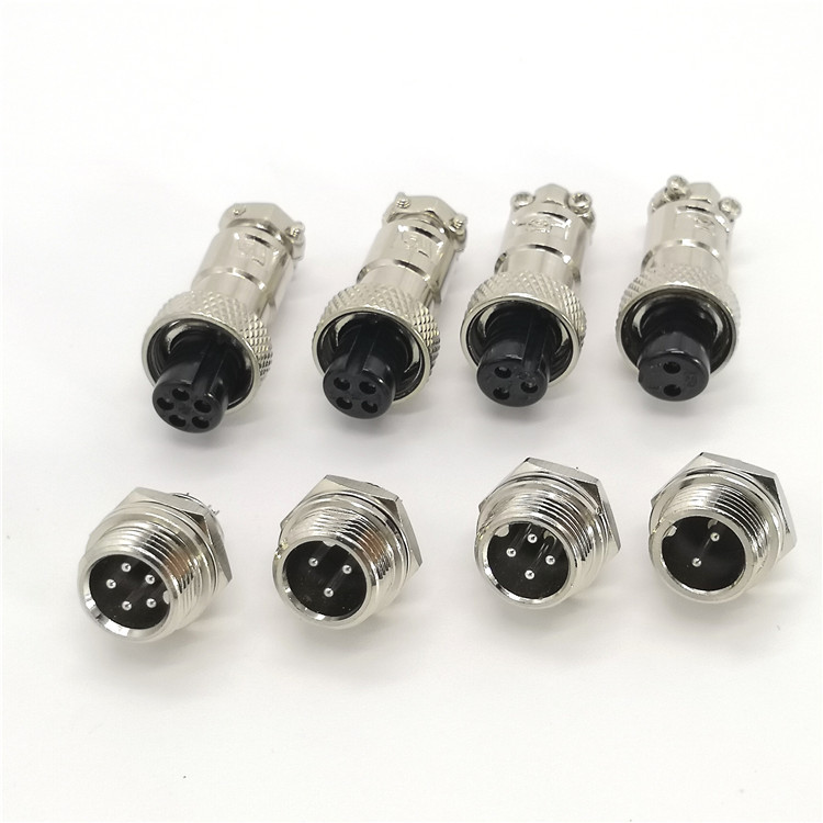 GX12 12M Aviation male female Circular plug Socket connector