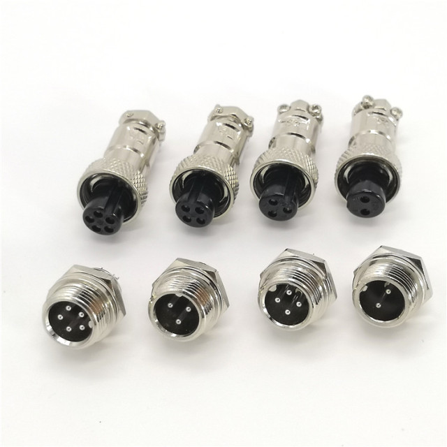 GX12 12M Aviation male female Circular plug Socket connector
