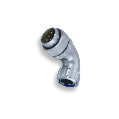 Weipu metal threaded WS series TR plug angled connector