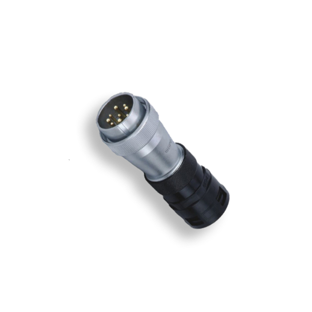 Weipu metal threaded TD plug WS48 WS55 industrial connector