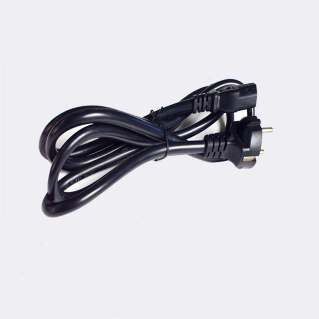 Customized Manufacturers European standard power cord 3 pin plug 3 meters pure copper core computer power cord