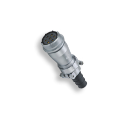 IP65 weipu metal threaded WF series ZI receptacle waterproof aviation connector with rubber sleeve
