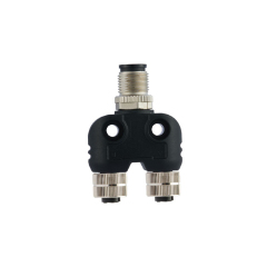 IP67 Y type Splitter M12 Circular sensor Connector