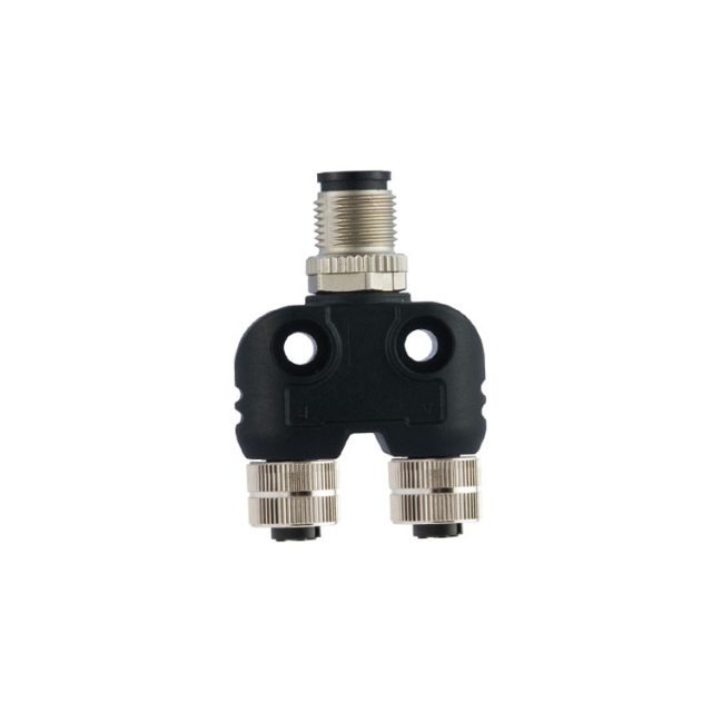 IP67 Y type Splitter M12 Circular sensor Connector
