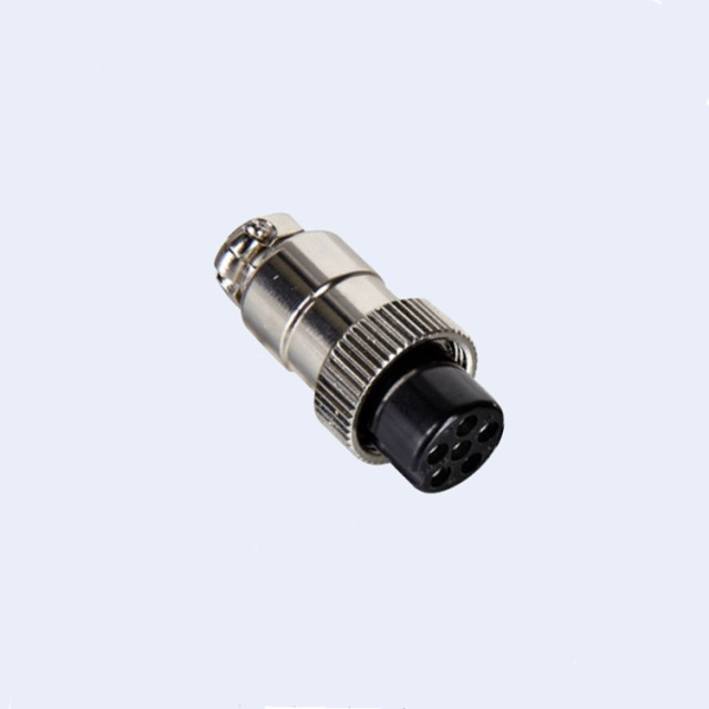 M12 17M IP55 Waterproof female male metal aviation 6 pin circular connector