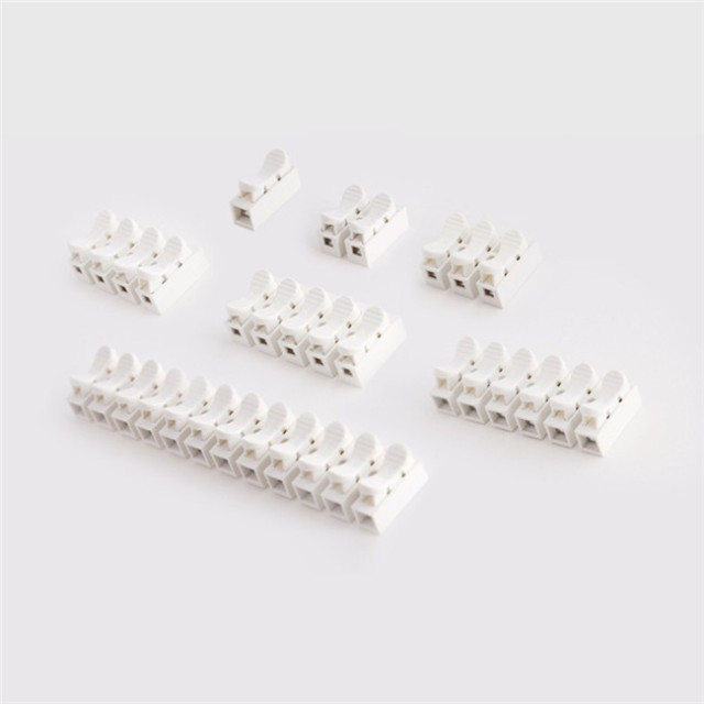 CH series self-locking screwless wire spring clamp terminal block connectors
