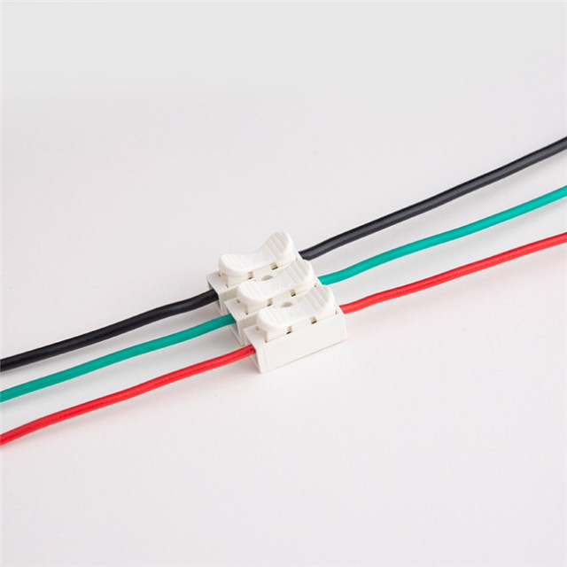 CH series self-locking screwless wire spring clamp terminal block connectors