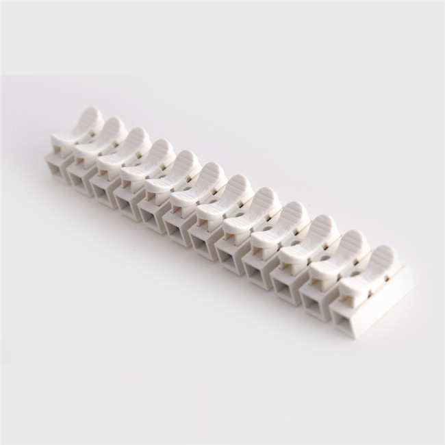 CH series self-locking screwless wire spring clamp terminal block connectors