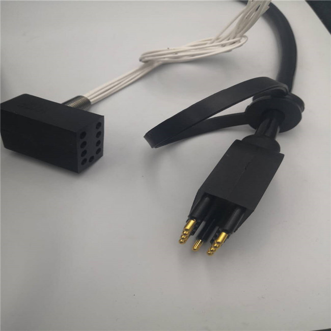 Subconn waterproof 9 pin right angle rov electric cable connector