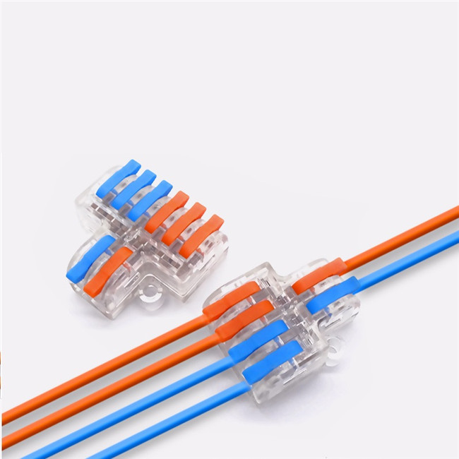 Universal transparent 2 in 4 out or 6 out connector insulated terminal block