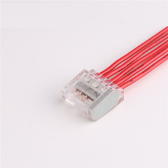 Universal transparent 24A quick 1 in 4 out terminal block connector