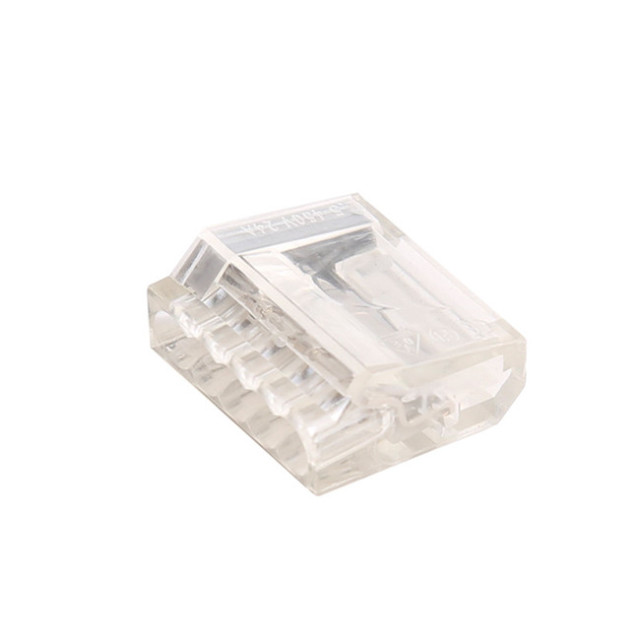 Universal transparent 24A quick 1 in 4 out terminal block connector