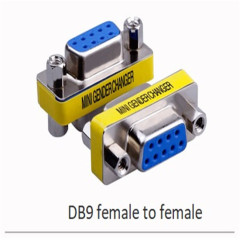 DB9 9pin gender changer adapter RS232 connector