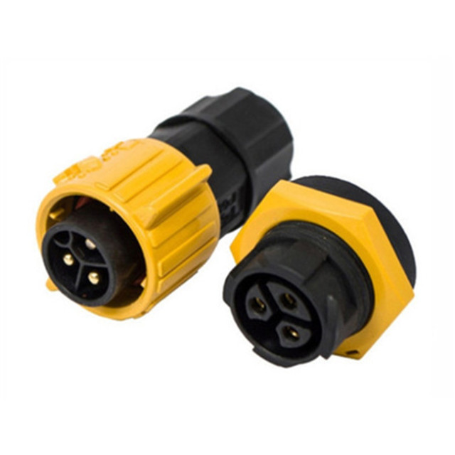 IP67 self-locking waterproof male female panel mount m19 connector plug