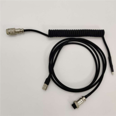 coil cable paracord+PET jacket +color optional GX16