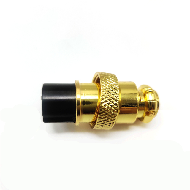 Factory price Aviator Connector gold plated GX16 aviation connector straight for mechanical keyboard diy