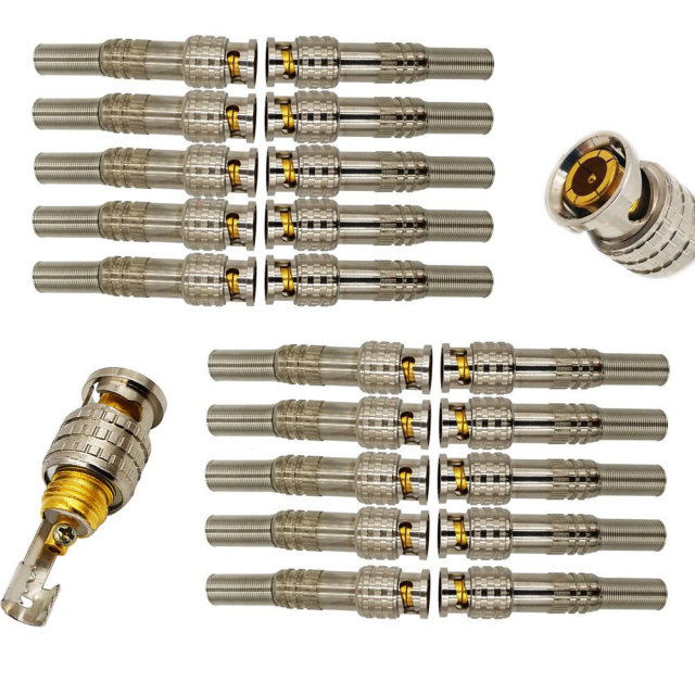 Bnc Solderless coaxial cable Connector
