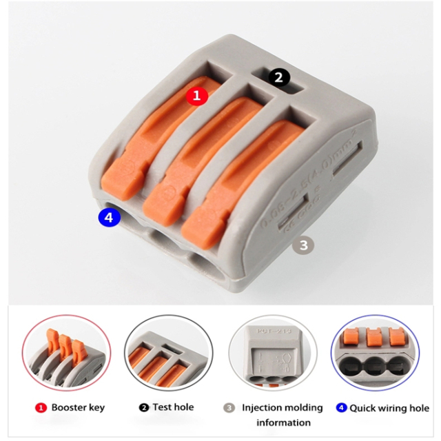 PCT-213 terminal block wire connector