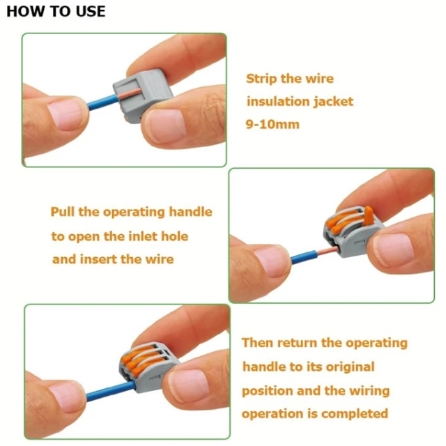 32A fast PCT-214 terminal block wire connector
