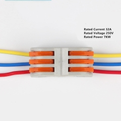 PCT-2-3 3 in 3 out level Universal Compact terminal block connector