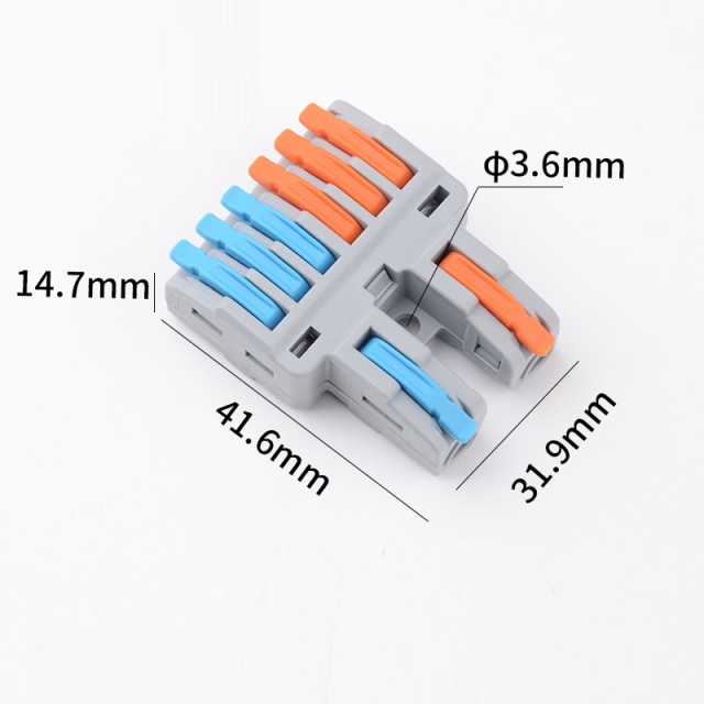 CMK-422 Lever Nut Quick Wiring Cable Electrical Terminal Black Connector