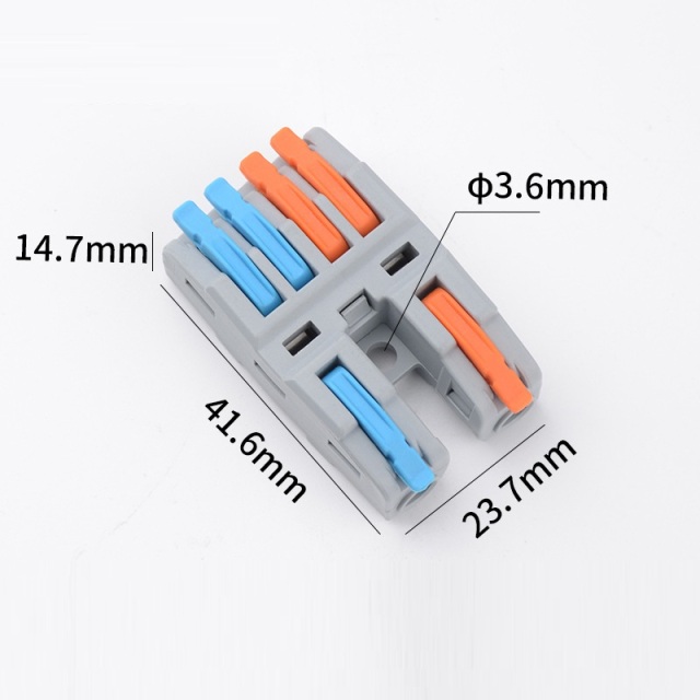 CMK-422 Lever Nut Quick Wiring Cable Electrical Terminal Black Connector