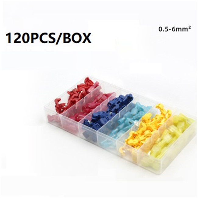 T-Tap series Insulated Quick Electrical Wire Connector 120pcs per box