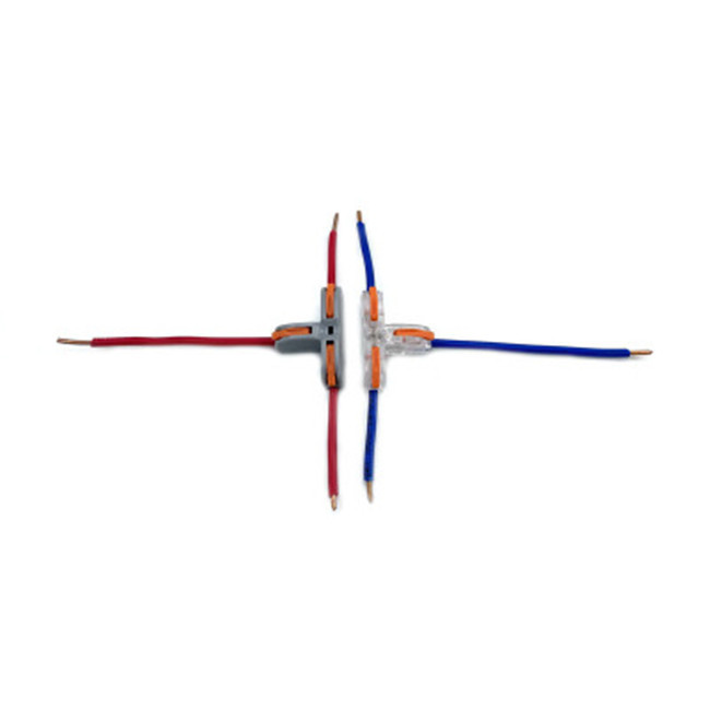 T-terminal universal splitter 1 in 2 out quick wire connector