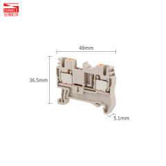 DP2.5 general electric push-in design terminal block fixed fence terminal block