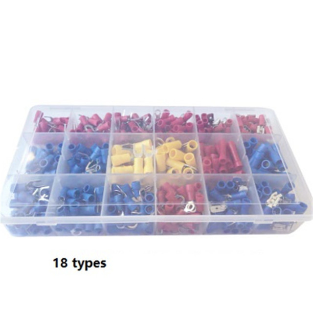 520PCS Mixed Quick Disconnect Electrical Insulated Butt Bullet Spade Terminal