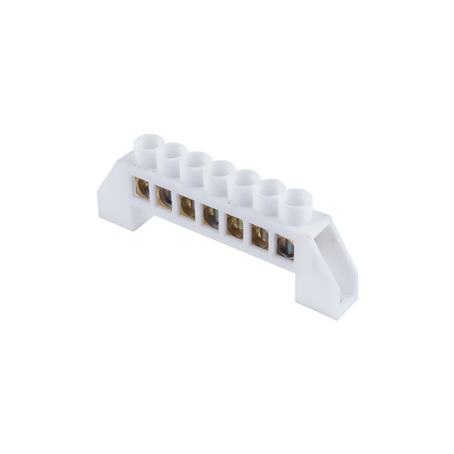 QX-A 5 7 10Positions Copper Screw Terminal Block Barrier Strip Single Row Bridge Shape for Electrical Distribution