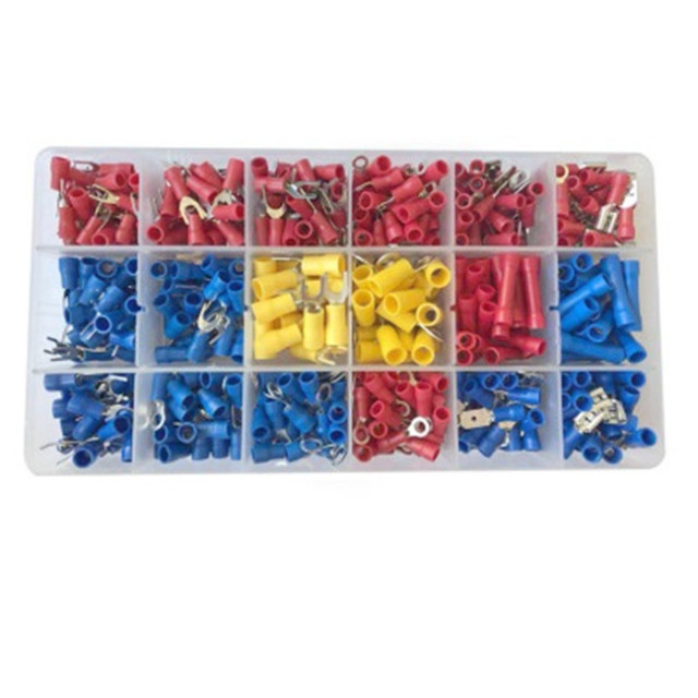 520PCS Mixed Quick Disconnect Electrical Insulated Butt Bullet Spade Terminal