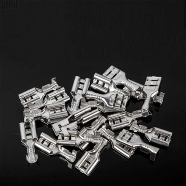 2.8mm/4.8mm/6.3mm Crimp Male Spade Terminal With Transparent Insulating Sleeves