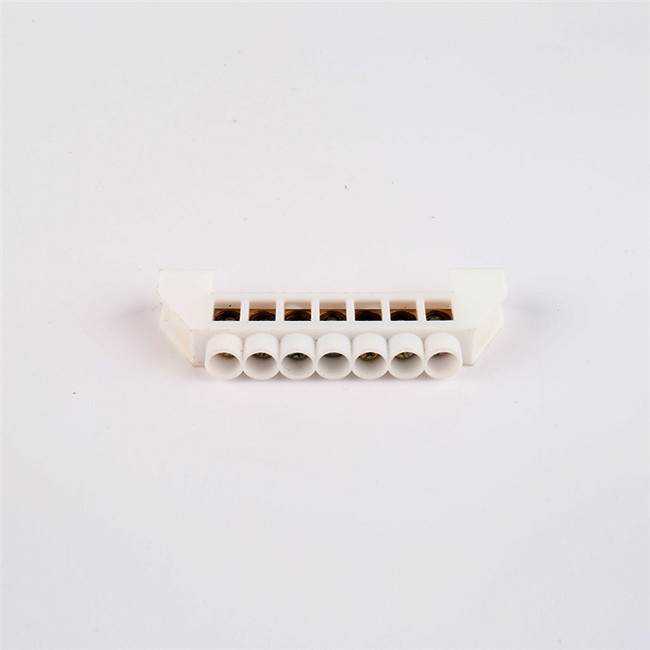 QX-A 5 7 10Positions Copper Screw Terminal Block Barrier Strip Single Row Bridge Shape for Electrical Distribution