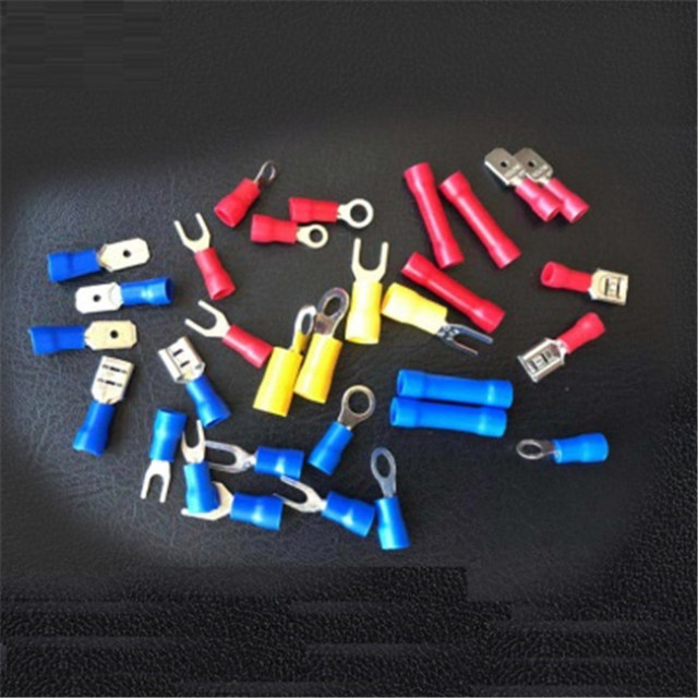 520PCS Mixed Quick Disconnect Electrical Insulated Butt Bullet Spade Terminal