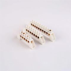 QX-A 5 7 10Positions Copper Screw Terminal Block Barrier Strip Single Row Bridge Shape for Electrical Distribution