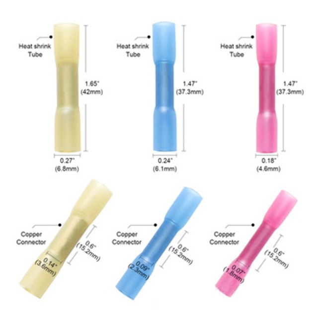 BHT Assorted Crimp Terminals Electrical Heat Shrink Wire Connectors