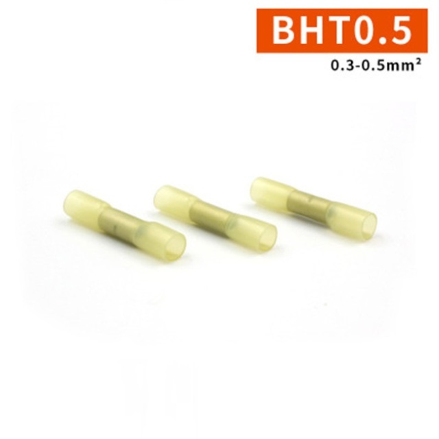 Yellow Waterproof Butt Solder Wrap Wire Crimp Connectors